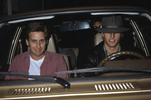 Tom Cruise and Emilio Estevez circa 1980s