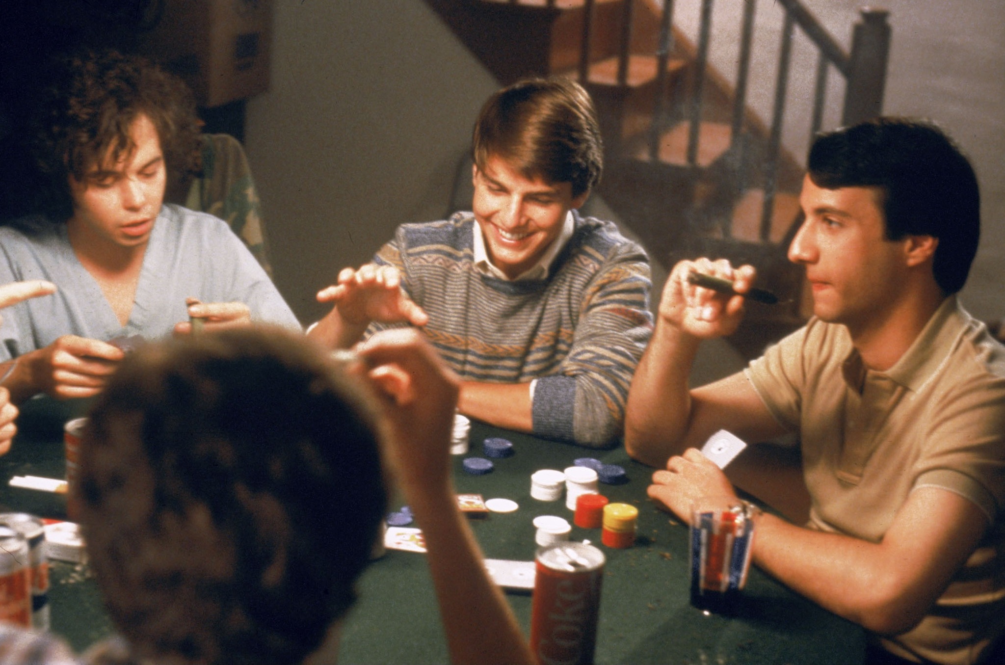 Still of Tom Cruise, Bronson Pinchot and Curtis Armstrong in Risky Business (1983)