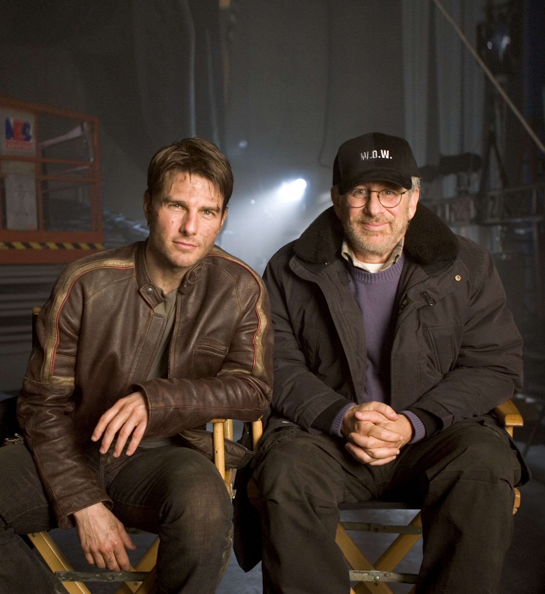 Still of Tom Cruise and Steven Spielberg in Pasauliu karas (2005)