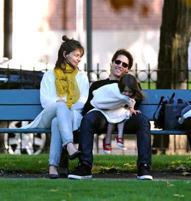 Tom Cruise, Katie Holmes and Suri Cruise