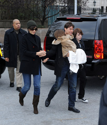 Tom Cruise, Katie Holmes and Suri Cruise