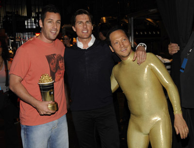 Tom Cruise, Adam Sandler and Rob Schneider at event of 2008 MTV Movie Awards (2008)