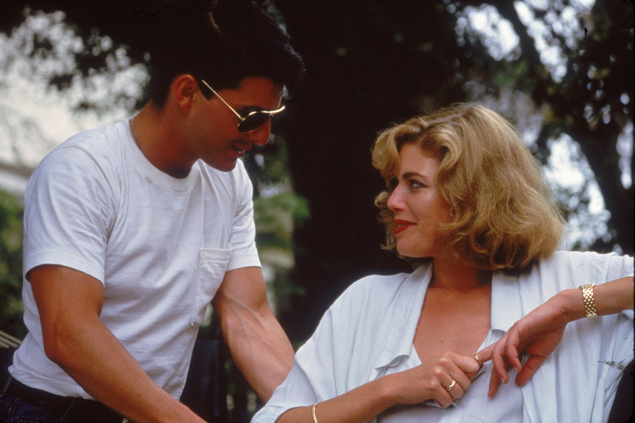 Still of Tom Cruise and Kelly McGillis in Top Gun (1986)