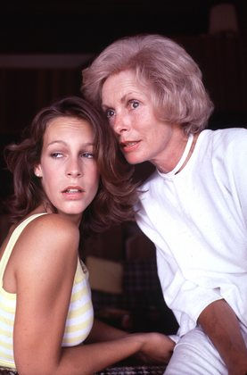 Jamie Lee Curtis at home with mother Janet Leigh