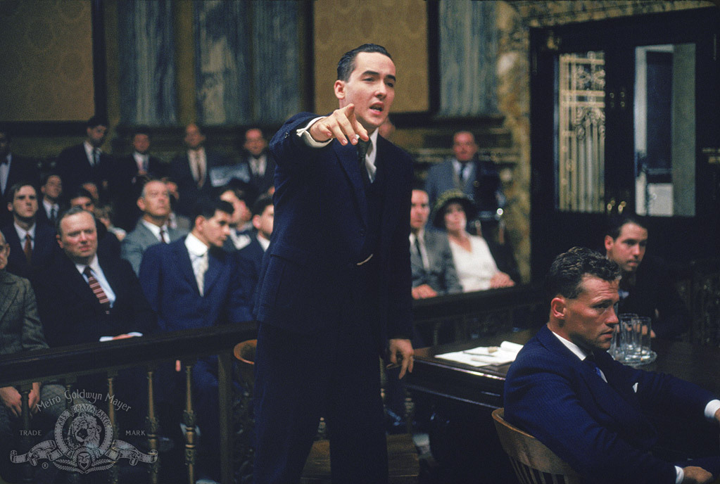 Still of John Cusack and Michael Rooker in Eight Men Out (1988)