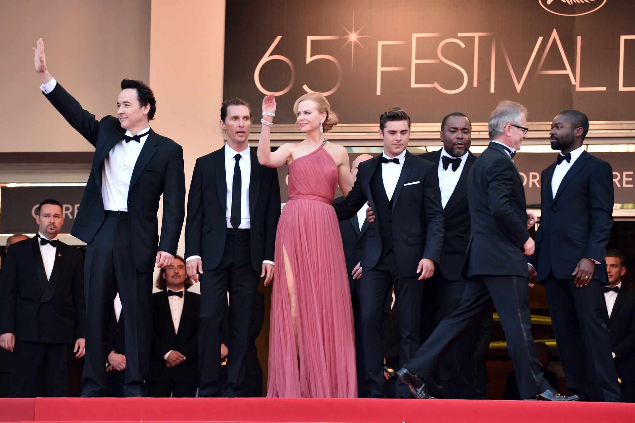 John Cusack, Nicole Kidman, Matthew McConaughey, Lee Daniels, David Oyelowo and Zac Efron at event of The Paperboy (2012)