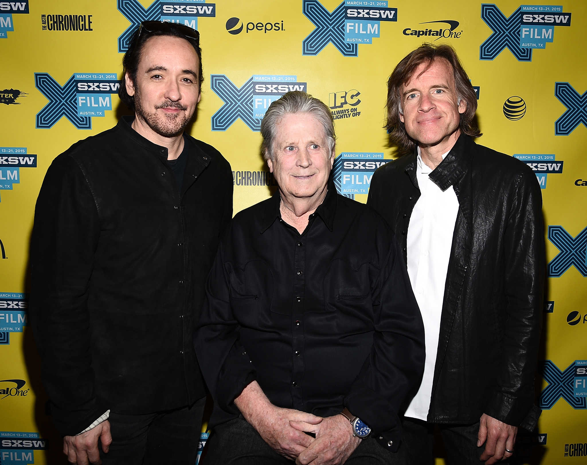 John Cusack, Bill Pohlad and Brian Wilson at event of Love & Mercy (2014)