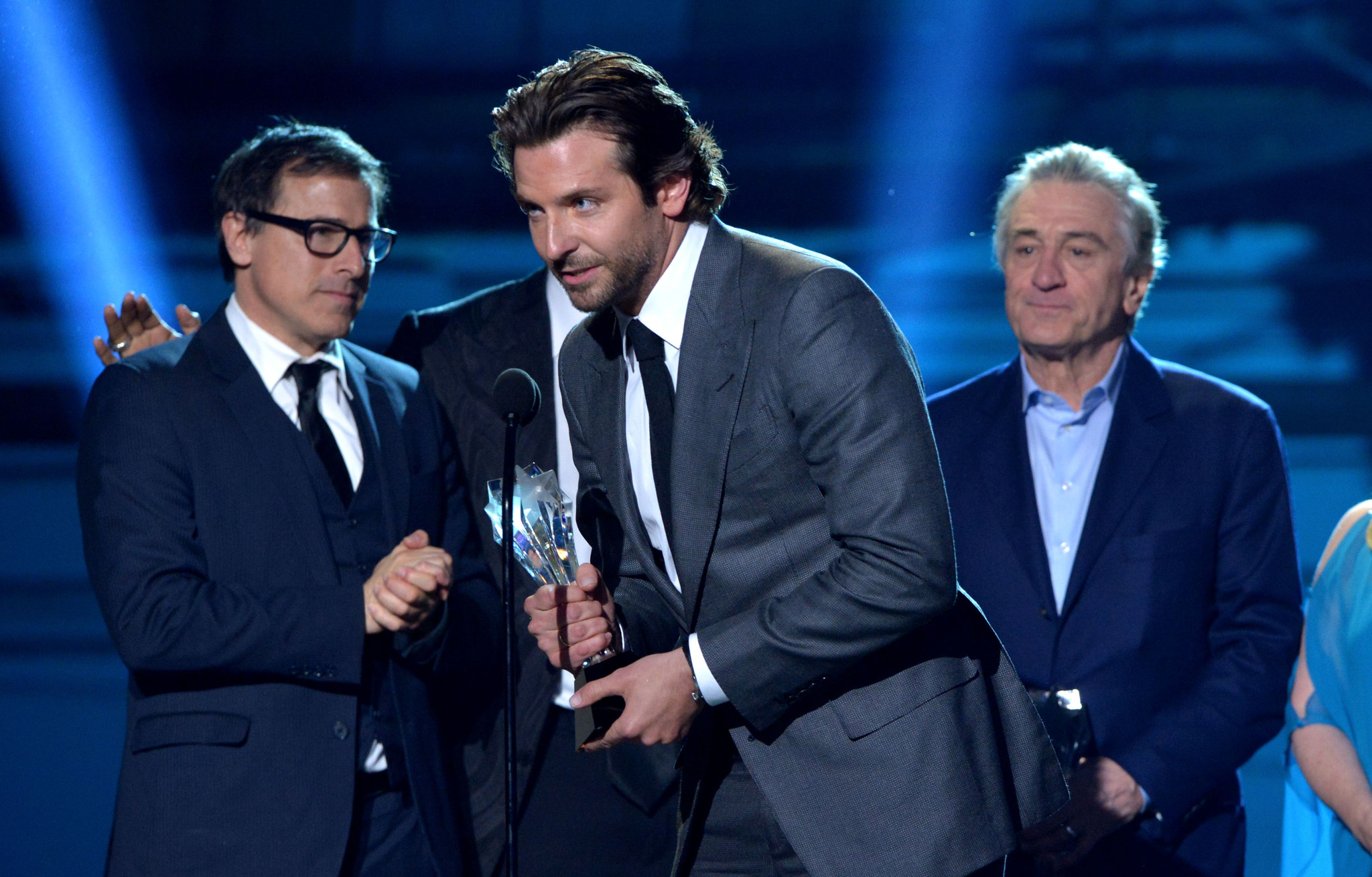 Robert De Niro, Bradley Cooper and David O. Russell