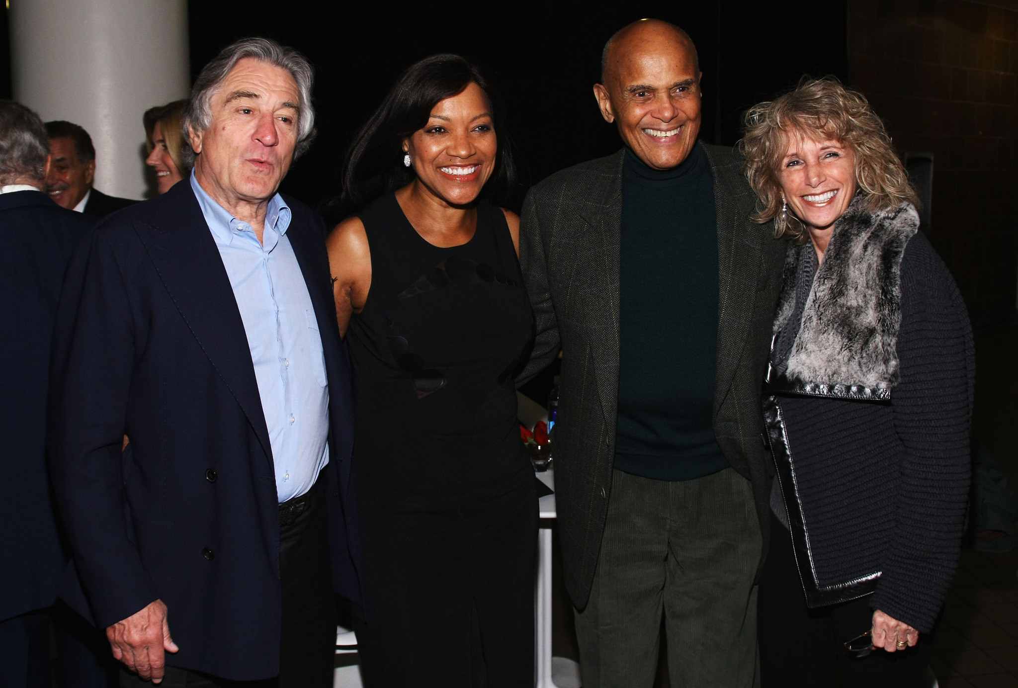 Robert De Niro, Harry Belafonte and Grace Hightower at event of The Zen of Bennett (2012)