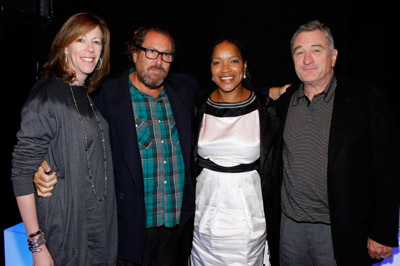 Robert De Niro, Jan Rosenthal, Julian Schnabel and Grace Hightower at event of Righteous Kill (2008)