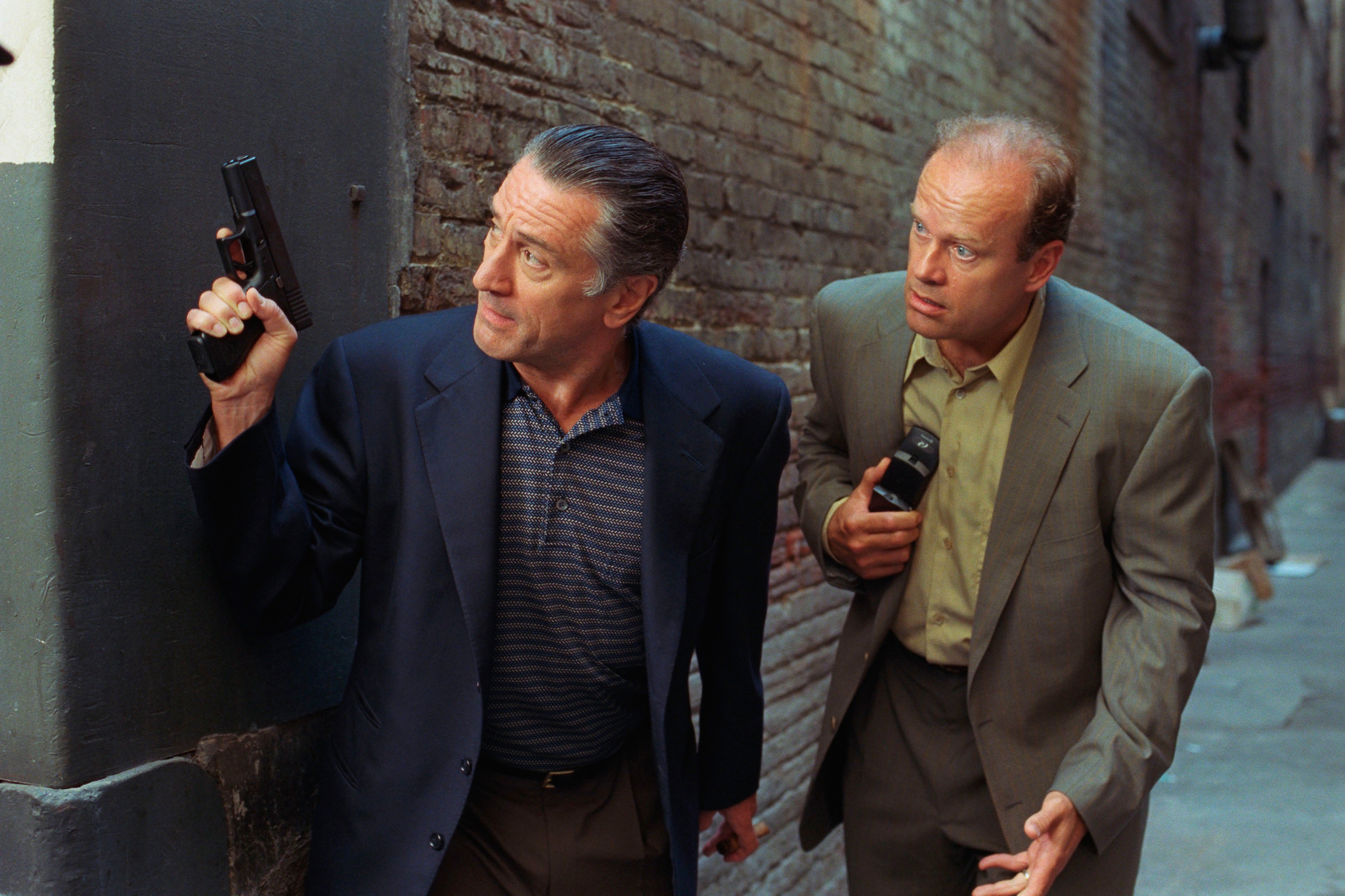 Still of Robert De Niro and Kelsey Grammer in 15 Minutes (2001)