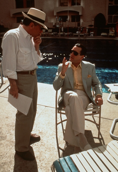 Robert De Niro and Martin Scorsese in Kazino (1995)