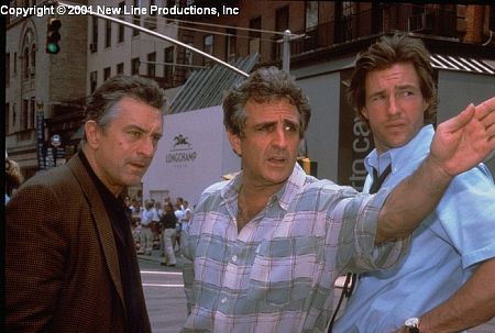 Director John Herzfeld with De Niro and Burns