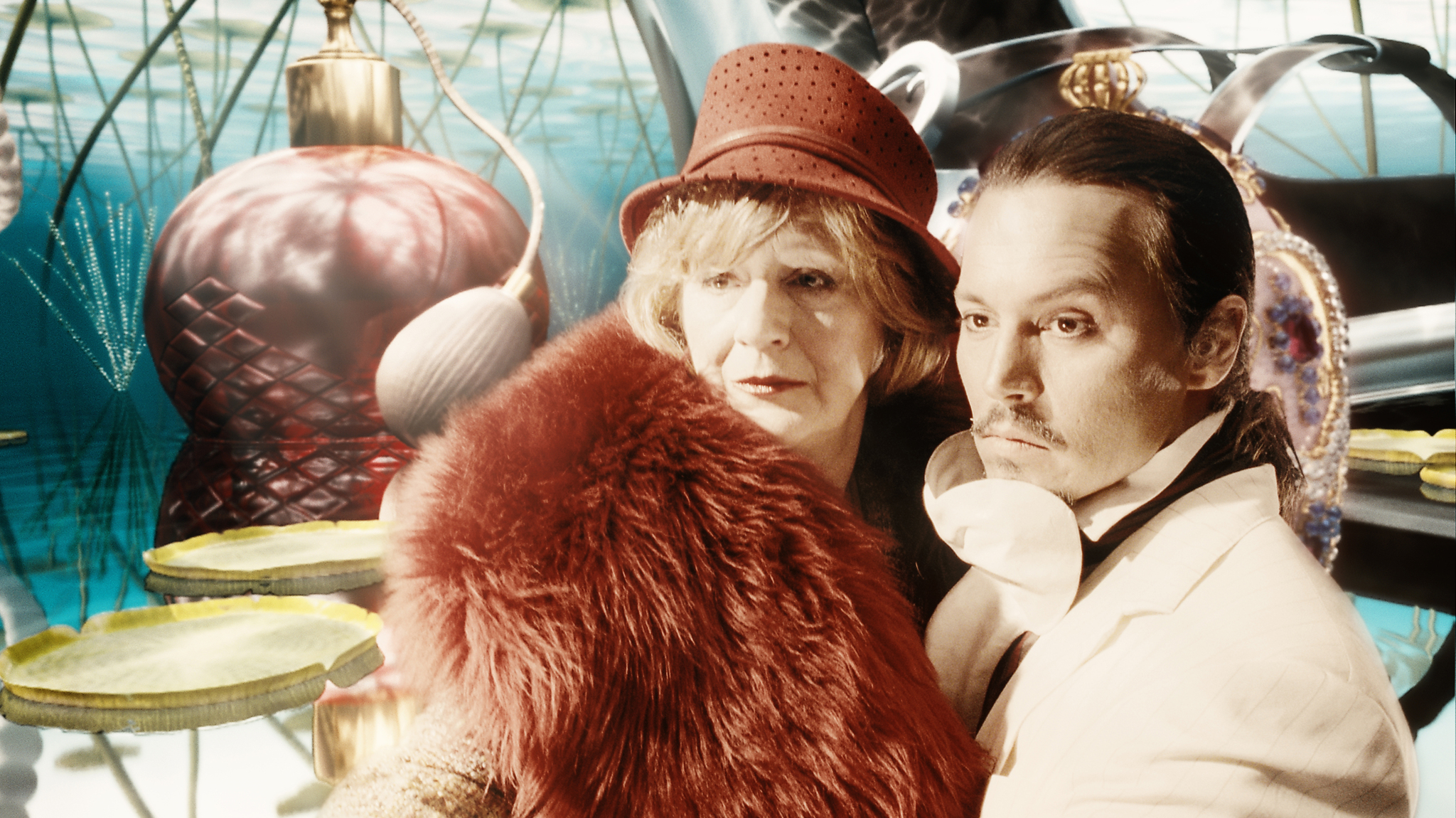 Still of Johnny Depp and Maggie Steed in The Imaginarium of Doctor Parnassus (2009)