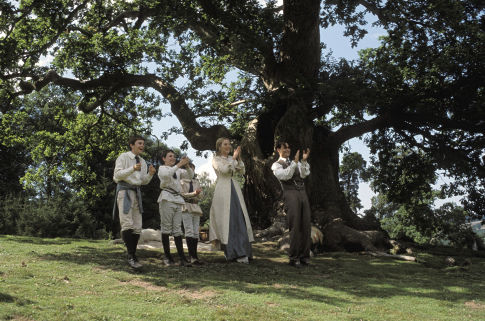 (Left to right) Nick Roud, Joe Prospero, Freddie Highmore, Kate Winslet and Johnny Depp