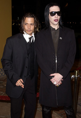 Johnny Depp and Marilyn Manson at event of From Hell (2001)