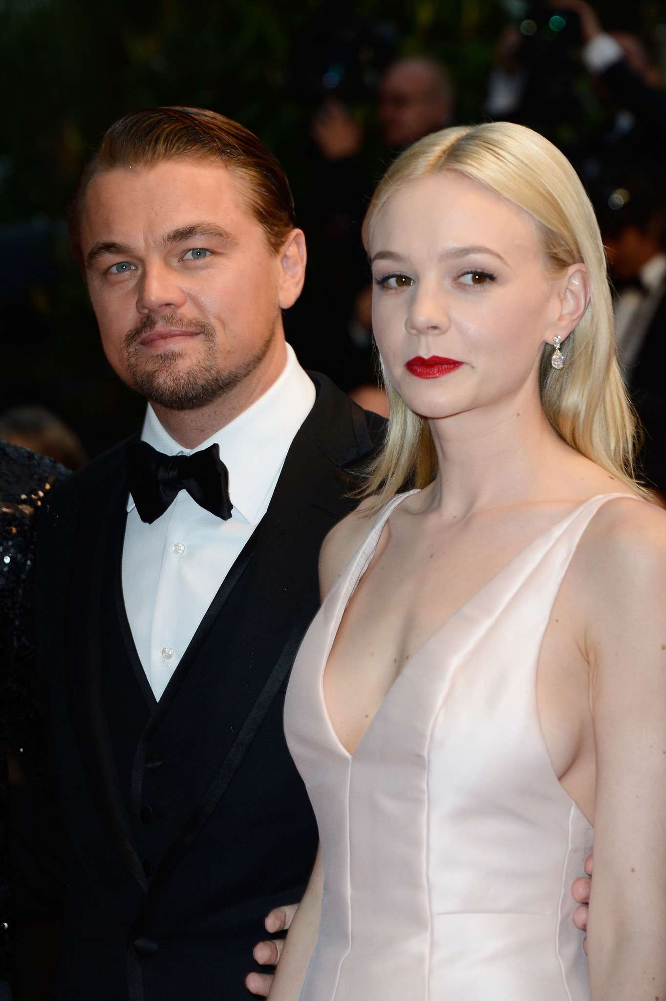 Leonardo DiCaprio and Carey Mulligan at event of Didysis Getsbis (2013)