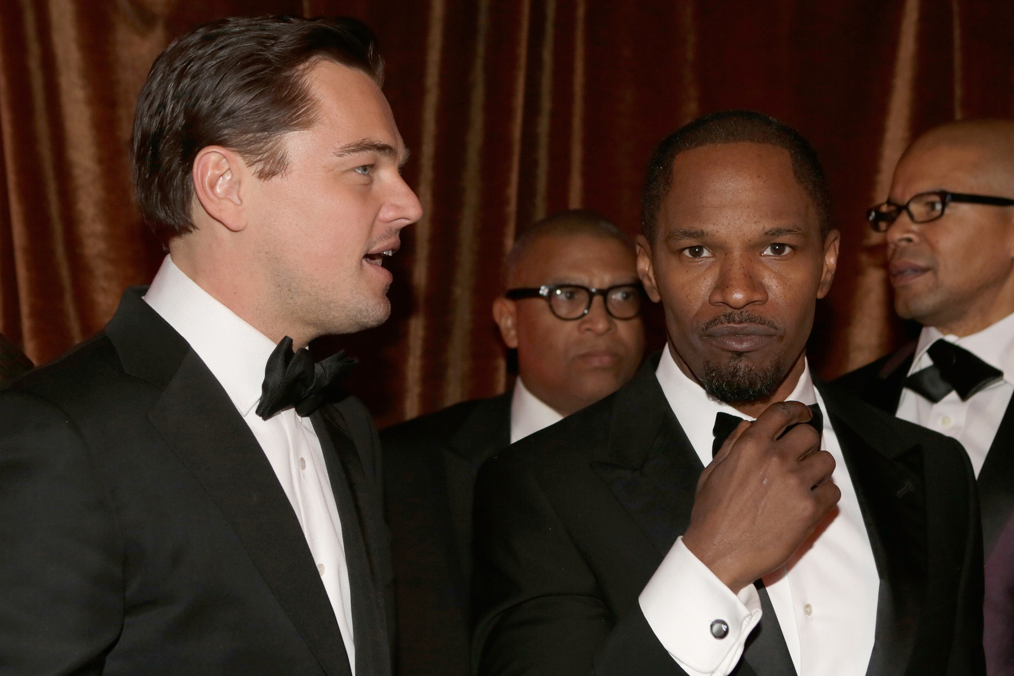 Leonardo DiCaprio and Jamie Foxx