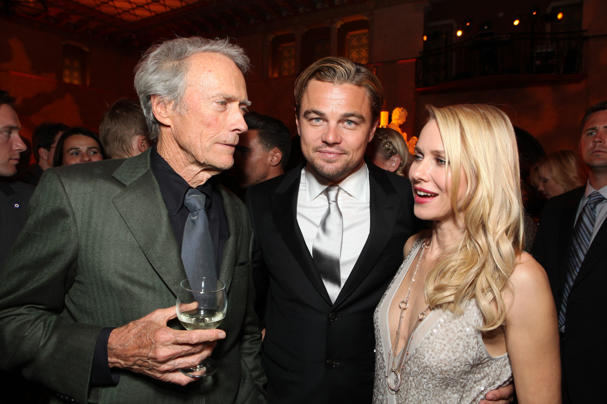 Leonardo DiCaprio, Clint Eastwood and Naomi Watts at event of J. Edgar (2011)