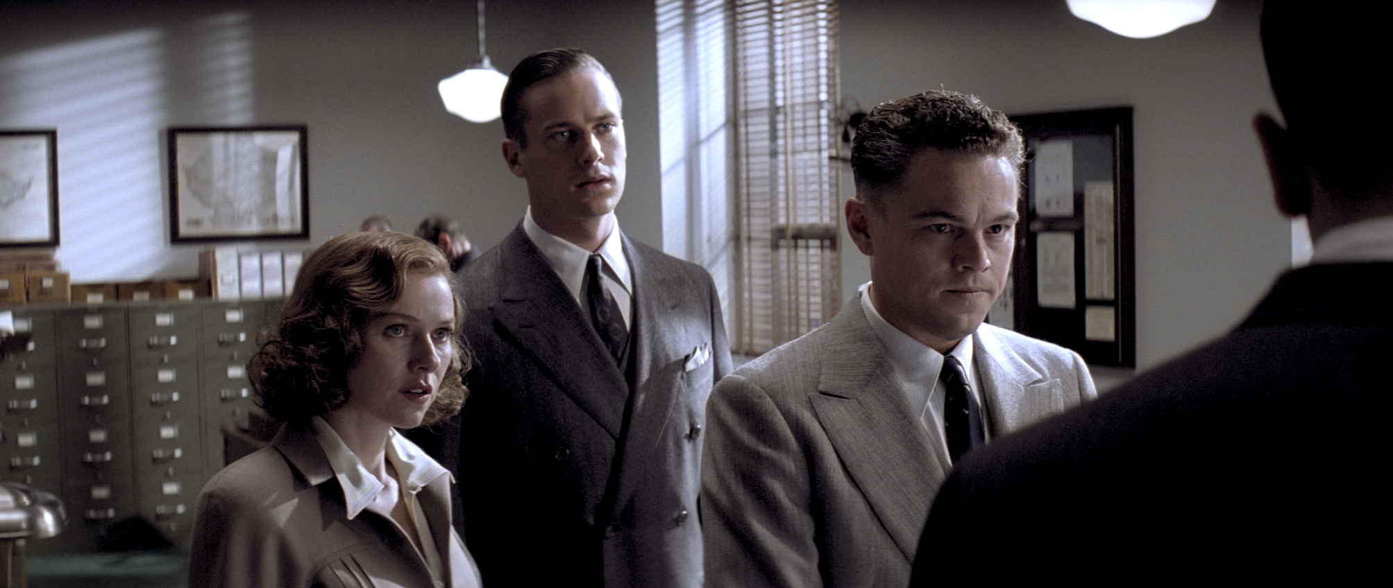 Still of Leonardo DiCaprio, Naomi Watts and Armie Hammer in J. Edgar (2011)