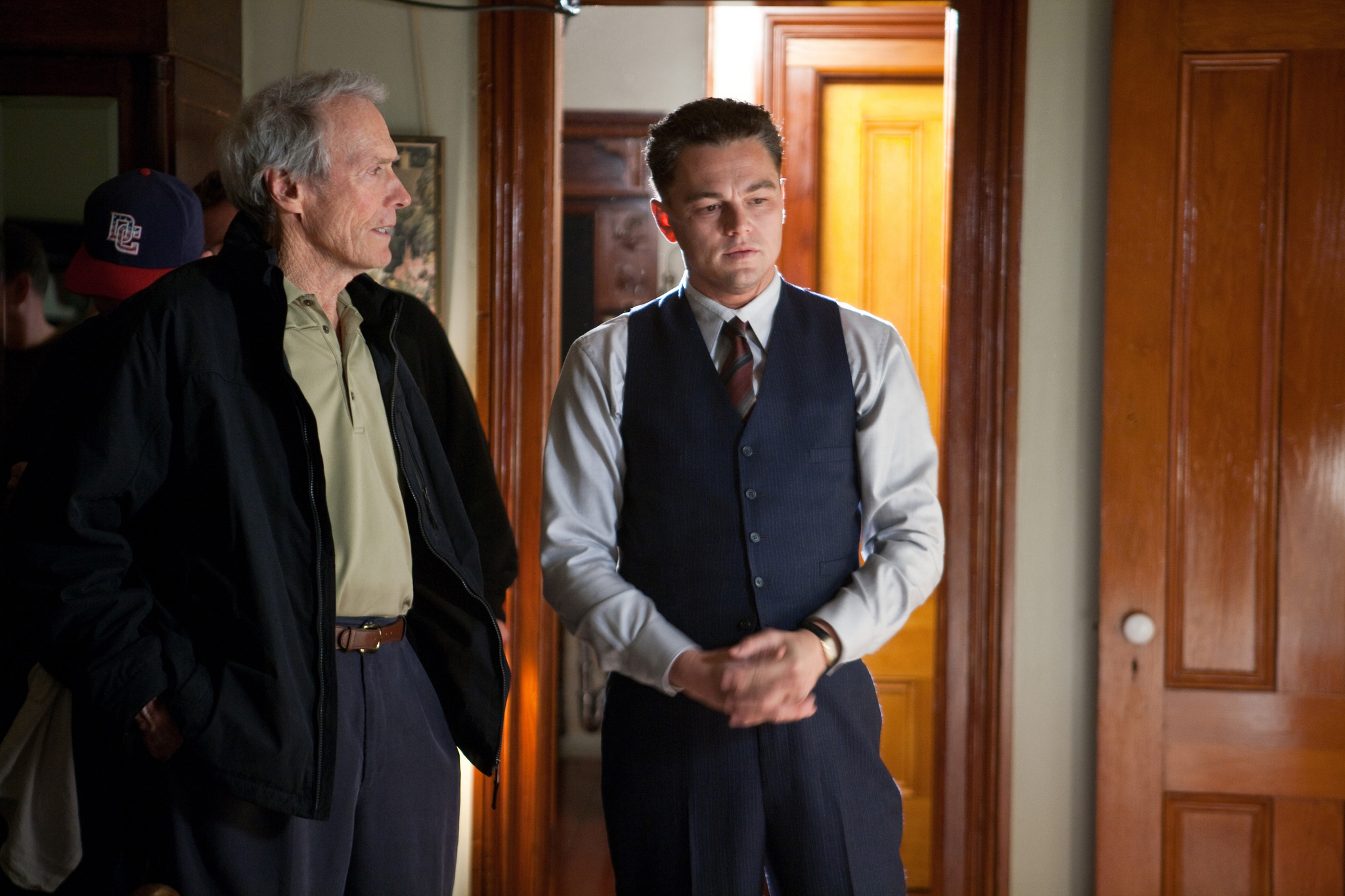 Still of Leonardo DiCaprio and Clint Eastwood in J. Edgar (2011)