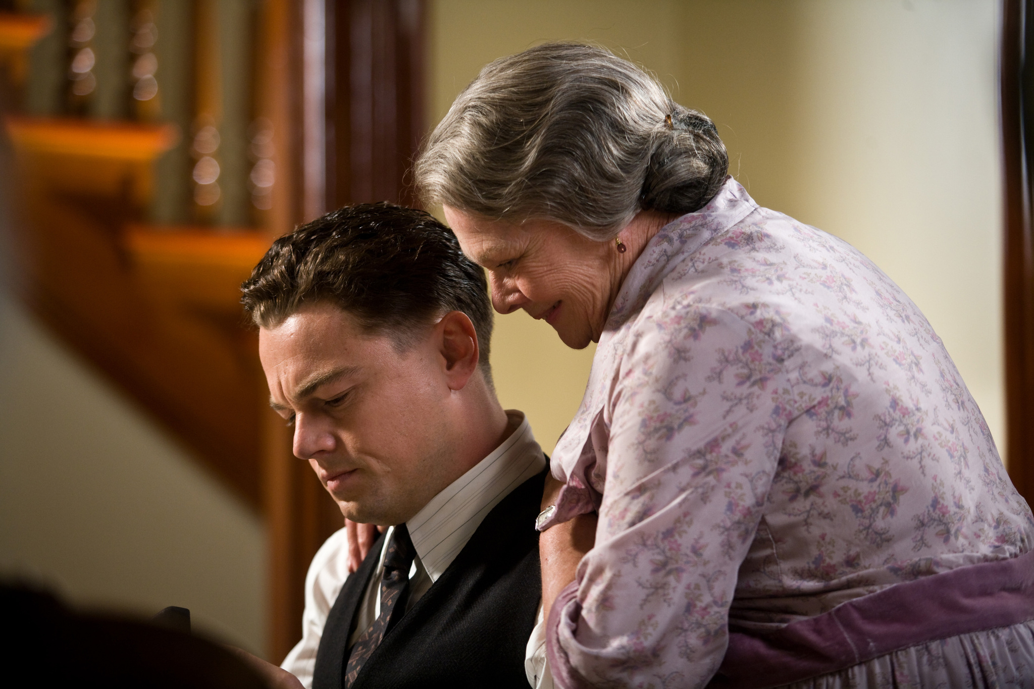 Still of Leonardo DiCaprio and Judi Dench in J. Edgar (2011)