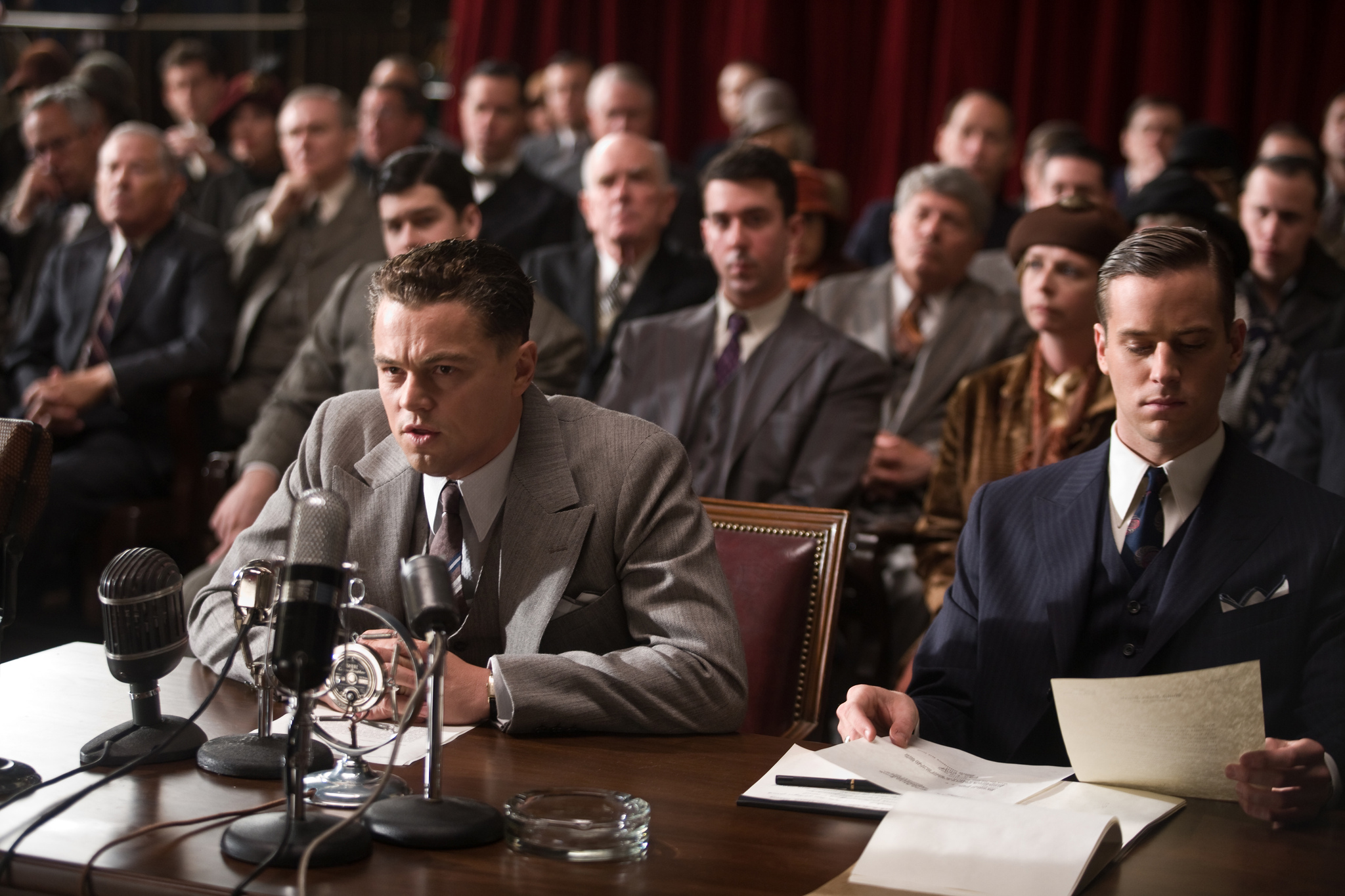 Still of Leonardo DiCaprio and Armie Hammer in J. Edgar (2011)