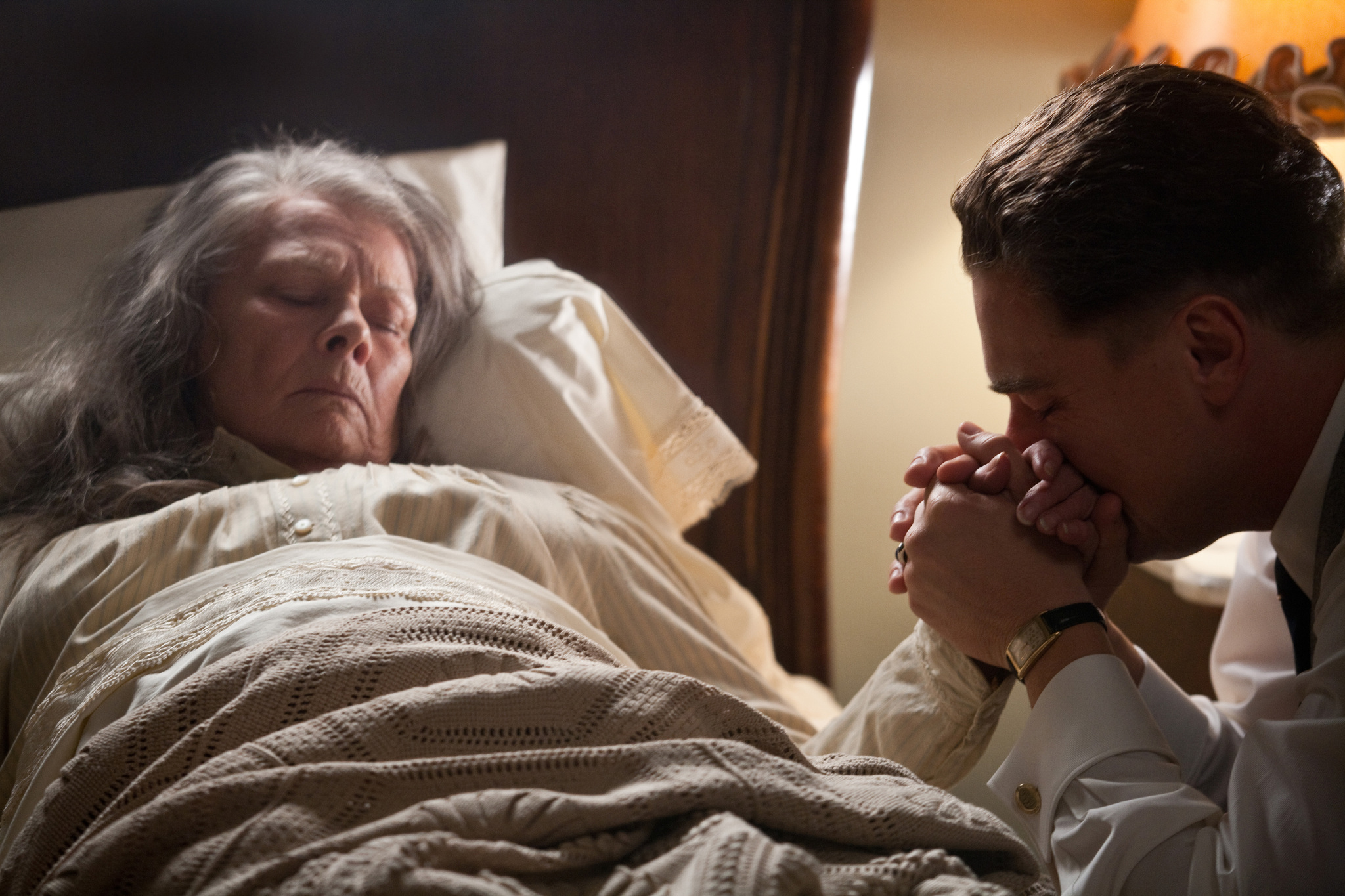 Still of Leonardo DiCaprio and Judi Dench in J. Edgar (2011)