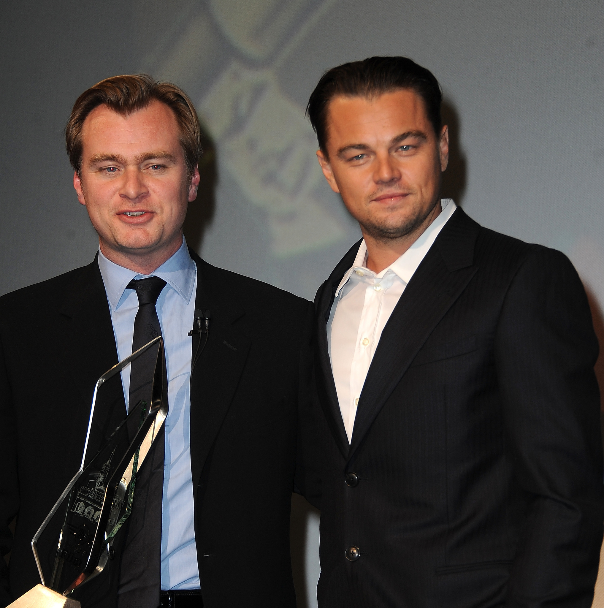 Leonardo DiCaprio and Christopher Nolan