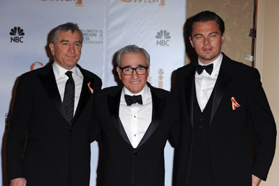 Robert De Niro, Leonardo DiCaprio and Martin Scorsese