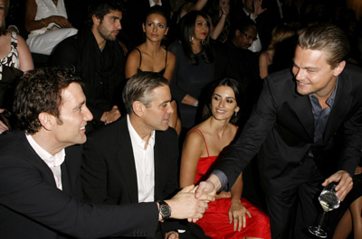 George Clooney, Leonardo DiCaprio, Penélope Cruz and Clive Owen