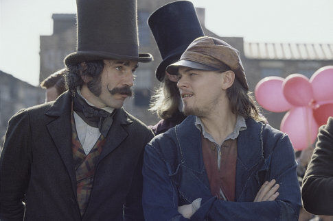 Still of Leonardo DiCaprio and Daniel Day-Lewis in Niujorko gaujos (2002)