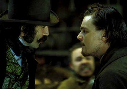 Still of Leonardo DiCaprio and Daniel Day-Lewis in Niujorko gaujos (2002)