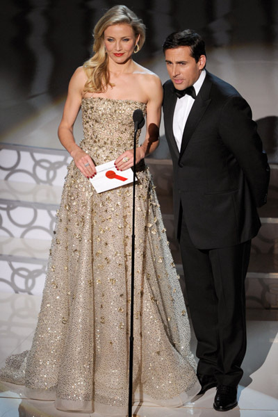 Cameron Diaz and Steve Carell at event of The 82nd Annual Academy Awards (2010)