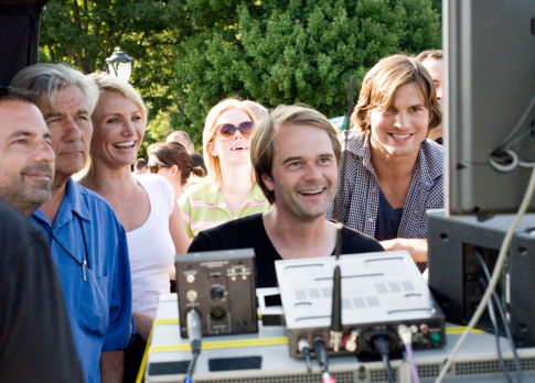 Still of Cameron Diaz, Ashton Kutcher and Tom Vaughn in What Happens in Vegas (2008)