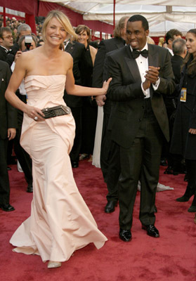 Cameron Diaz and Sean Combs at event of The 80th Annual Academy Awards (2008)