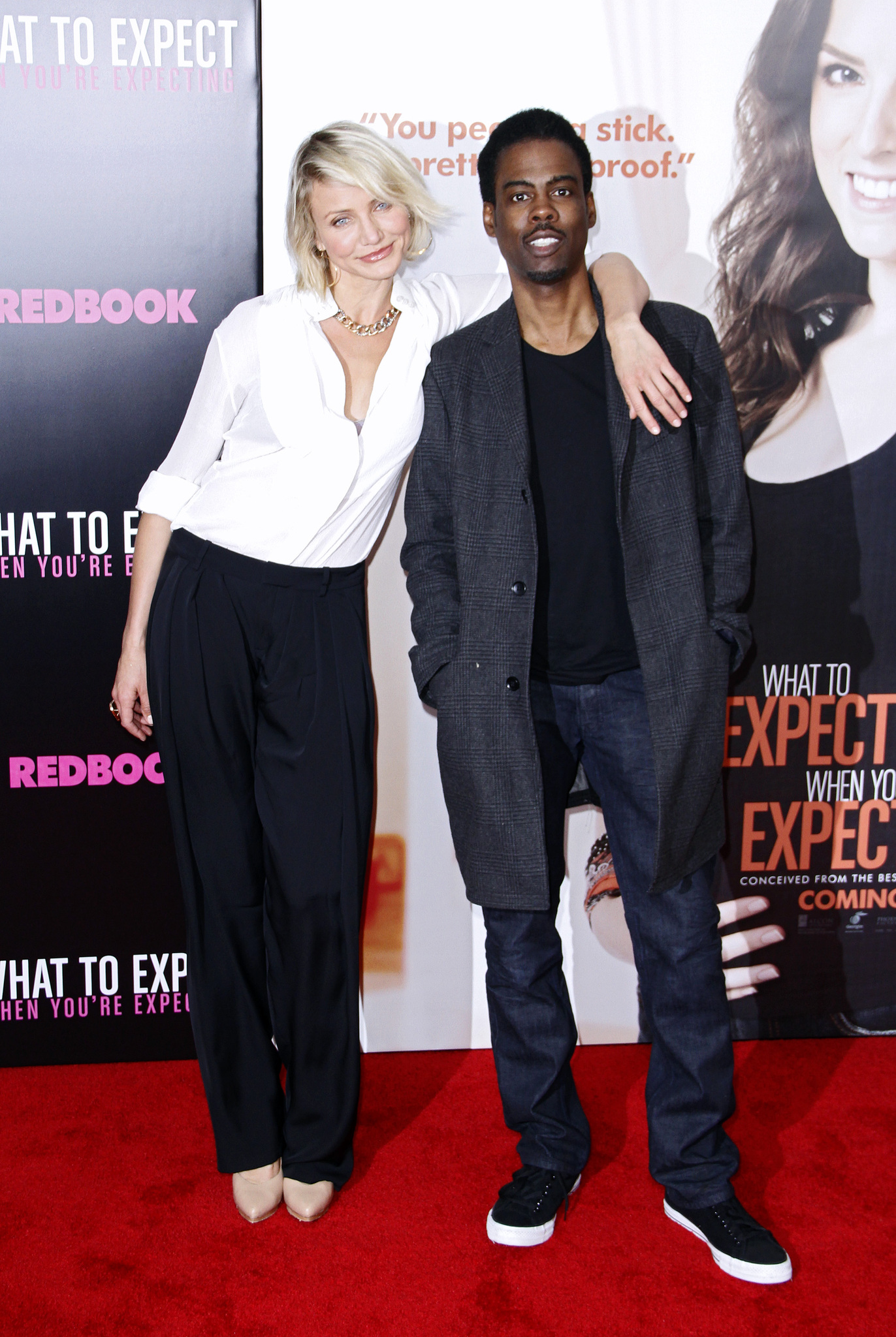 Cameron Diaz and Chris Rock at event of Ko laukti kai laukies (2012)