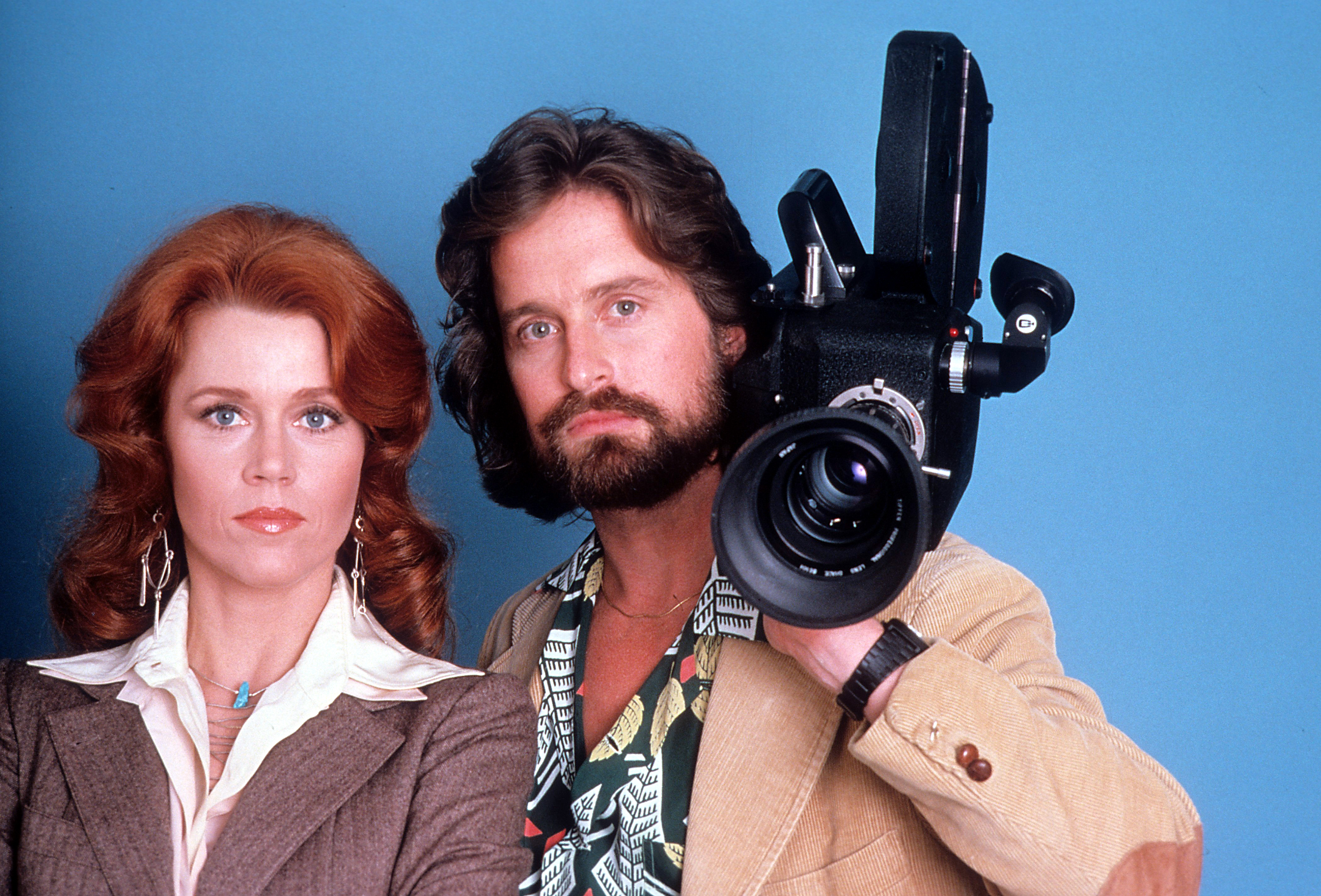 Still of Michael Douglas and Jane Fonda in The China Syndrome (1979)
