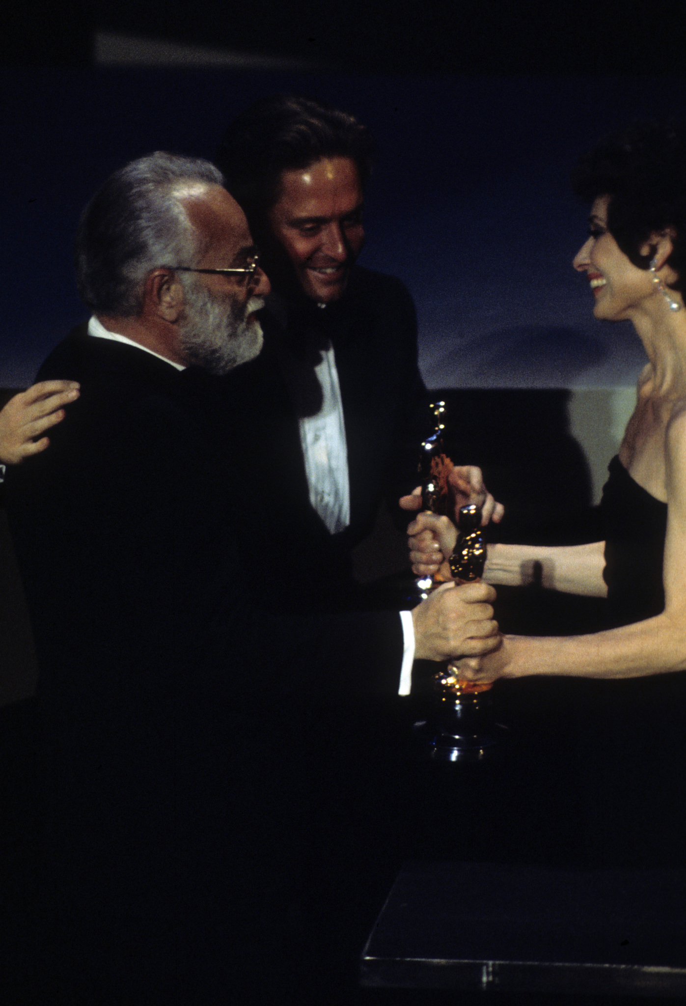 Audrey Hepburn, Michael Douglas and Saul Zaentz