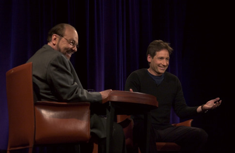 Still of David Duchovny and James Lipton in Inside the Actors Studio (1994)
