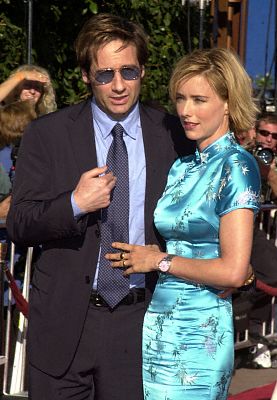 David Duchovny and Téa Leoni at event of Jurassic Park III (2001)