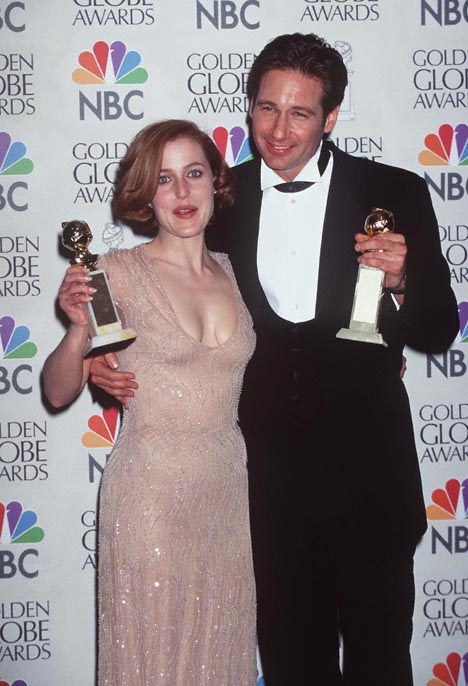 Gillian Anderson and David Duchovny