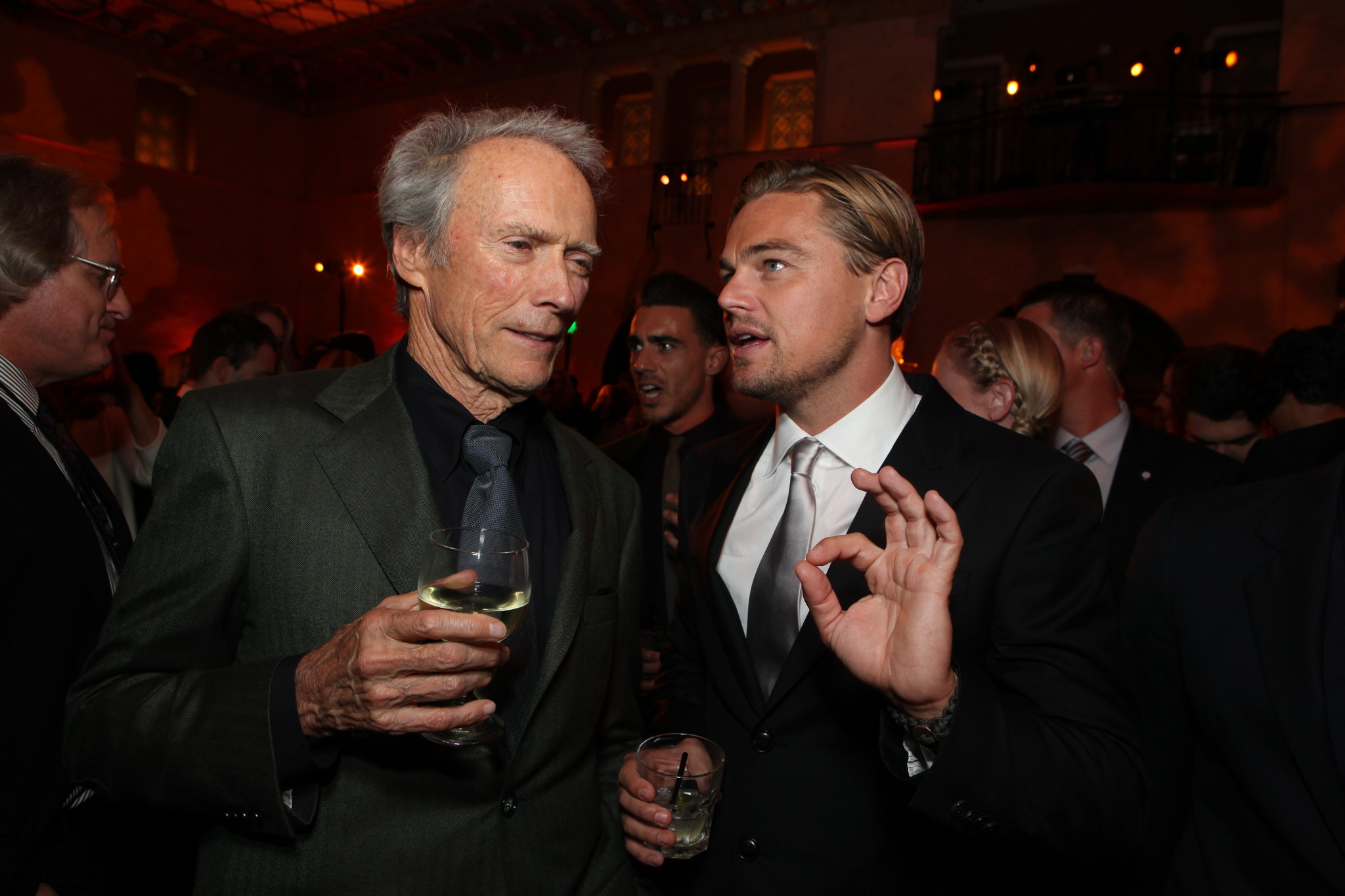 Leonardo DiCaprio and Clint Eastwood at event of J. Edgar (2011)