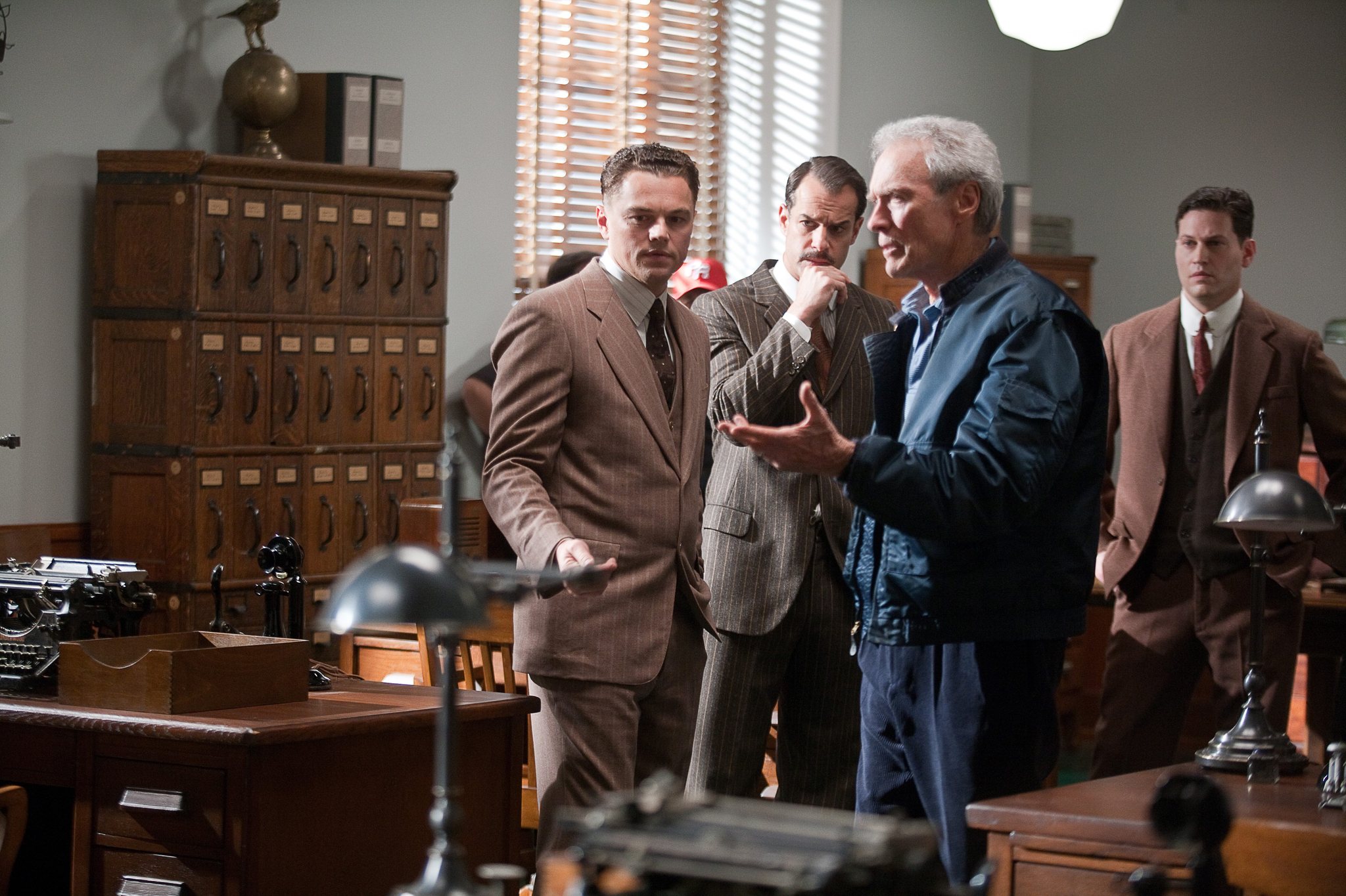 Still of Leonardo DiCaprio and Clint Eastwood in J. Edgar (2011)