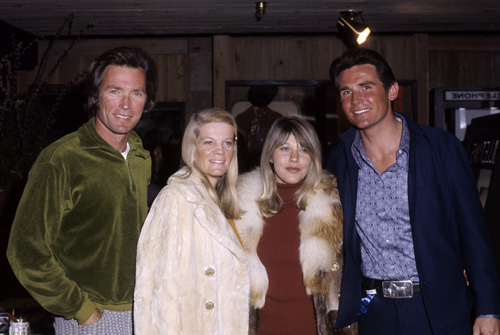 Clint Eastwood, Maggie Johnson and James Brolin circa 1970s