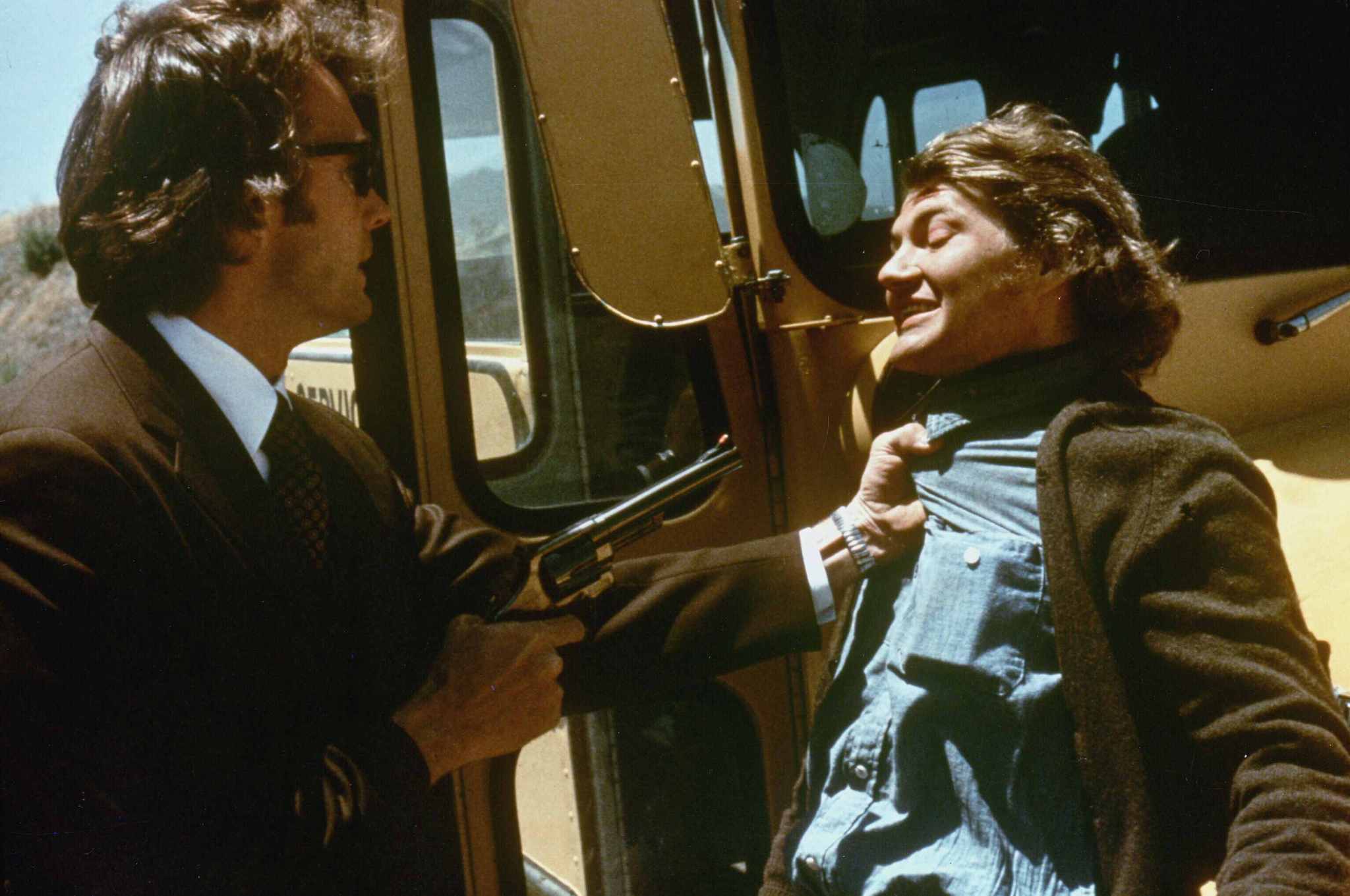 Still of Clint Eastwood and Andrew Robinson in Purvinasis Haris (1971)