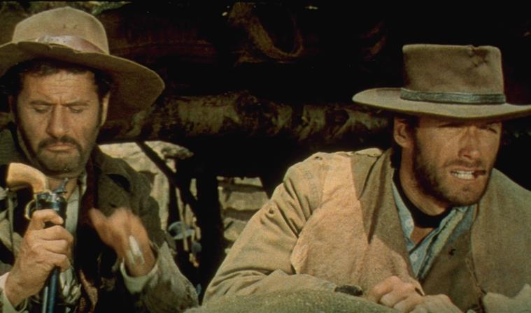 Still of Clint Eastwood and Eli Wallach in Geras, blogas ir bjaurus (1966)