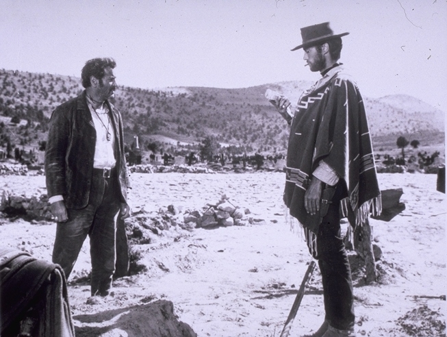 Still of Clint Eastwood and Eli Wallach in Geras, blogas ir bjaurus (1966)