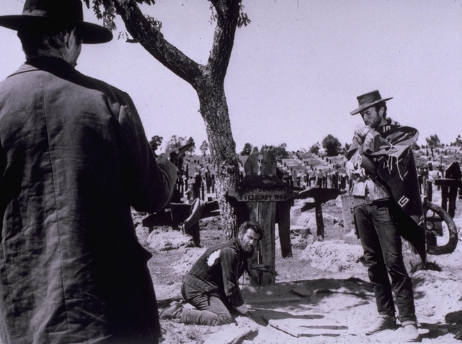 Still of Clint Eastwood and Eli Wallach in Geras, blogas ir bjaurus (1966)
