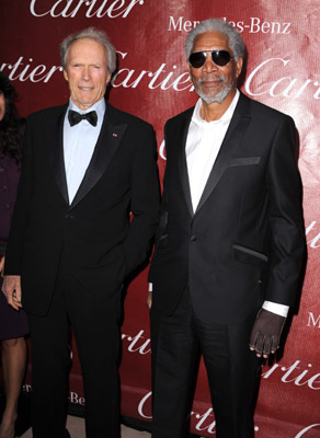 Clint Eastwood and Morgan Freeman